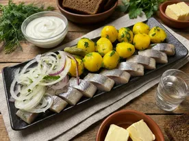 Филе сельди с картофелем