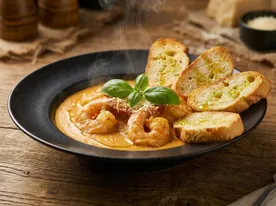 Креветки в сливочном соусе том ям