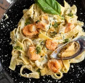 Фетучини с морепродуктами